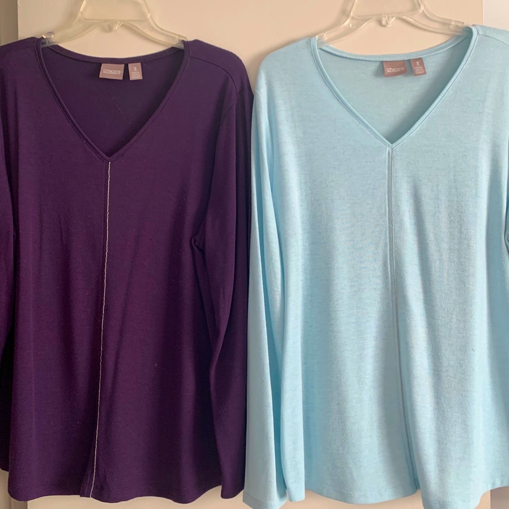 Two (2) Chico’s sweaters